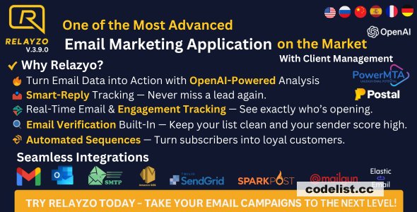 Relayzo - Email Marketing Application - 9 July 2025